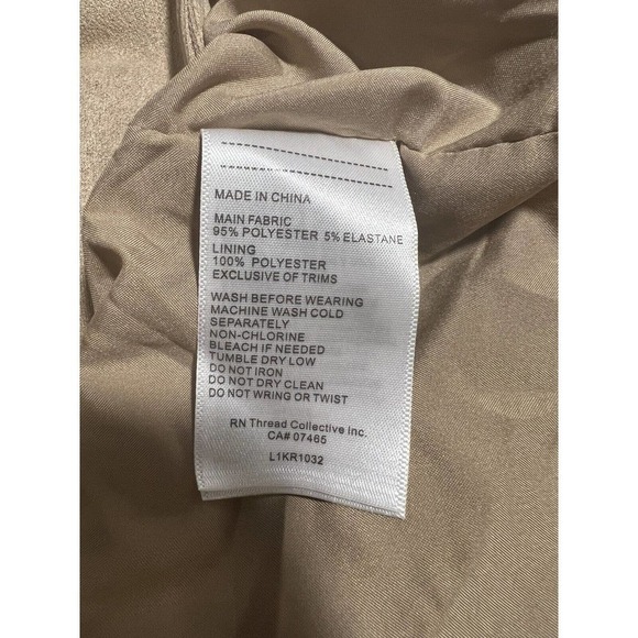 Laundry By Shelli‎ Segal Jackets & Coats Laundry Suede Beige Women’s Size M - Picture 5 of 5